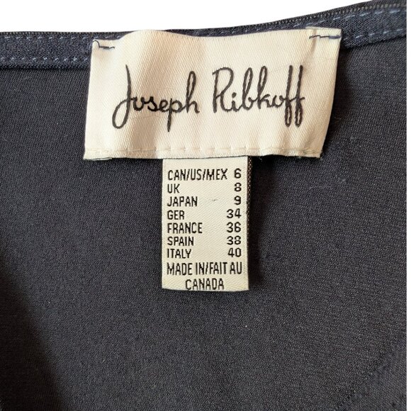 Joseph Ribkoff | Dress Style 191017 | Navy Blue | Size 6 | Long Sleeve - Picture 8 of 15
